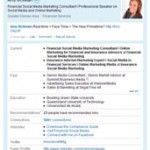 Amy McIlwain's LinkedIn page