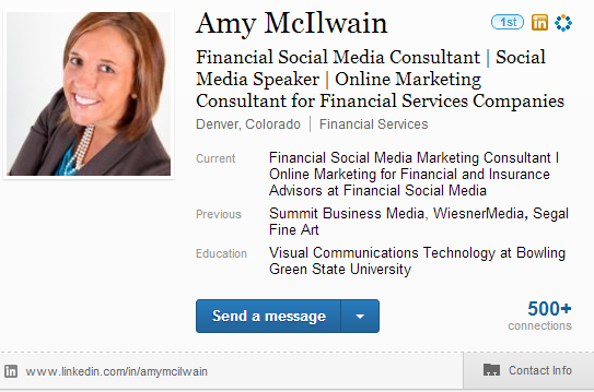 linkedin for financial advisors